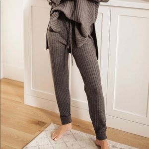 Free People around the clock knit joggers